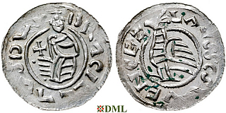 Денарий, Чехия, Богемия, Břetislav I (1034-1055), Šmerda 1996, 148a