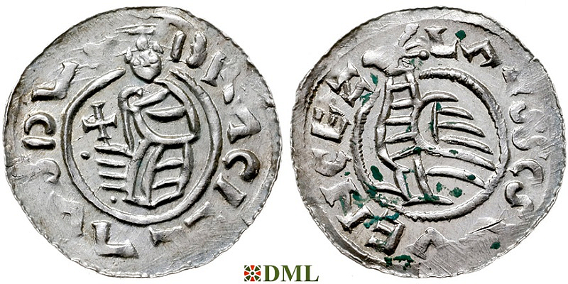 Денарий, Чехия, Богемия, Břetislav I (1034-1055), Šmerda 1996, 148a