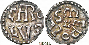 Денарий, Каролинги, Charlemagne (768-814), м.д. Melle