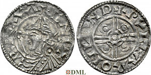 Денарий, Англия, Cnut (1016-1035), м.д. London, монетарий Wulgar, North 787