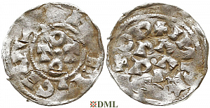 Денарий, Италия, K. Otto III (996-1002), м.д. Pavia