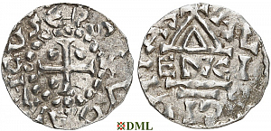 Денарий, Германия, Швабия, Ulrich (923-955), м.д. Augsburg, Hahn 1976, 131d1