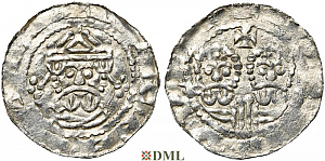 Денарий, Германия, Нижняя Лотарингия, Gf. Egbert II (1068-1090), м.д. Bolsward