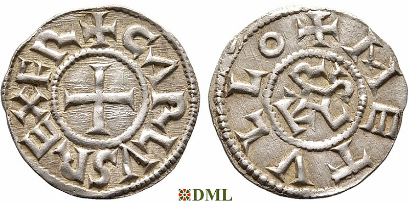 Денье, Каролинги, Charlemagne (768-814), м.д. Melle