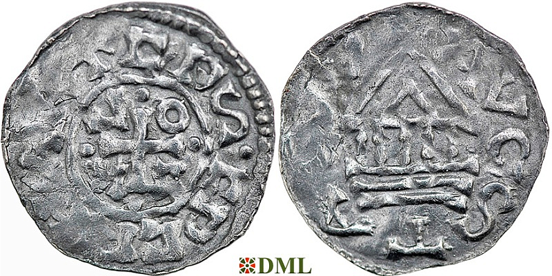 Денарий, Германия, Бавария, Heinrich III (1027-1039) и Konrad II (1024-1039), м.д. Regensburg, Hahn 1976, 35