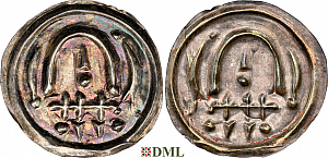 Денарий, Дания, Harald I (936-987), м.д. Hedeby, Hbg. 1