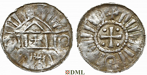 Денарий, Германия, Саксония, Anonymous bishop, Sachesnpfennig, Kilger 2000, KN 1