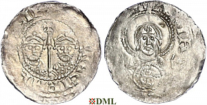 Денарий, Германия, Франкония, Heinrich III (1039-1056), м.д. Speyer, Dbg. 829
