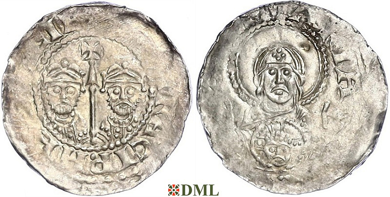 Денарий, Германия, Франкония, Heinrich III (1039-1056), м.д. Speyer, Dbg. 829
