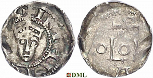 Денарий, Германия, Нижняя Лотарингия, Heinrich II (1002-1024), м.д. Tiel, Ilisch 2000, 3.2