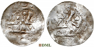 Денарий, Чехия, Boleslav II (972/973-999), м.д. Prague, Šmerda 1996, 12