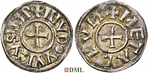 Денарий, Каролинги, Charlemagne (768-814), м.д. Melle