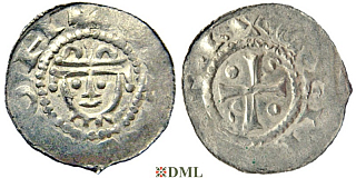 Денарий, Германия, Нижняя Лотарингия, Hermann (1059-1074), м.д. Jever, Dbg 597