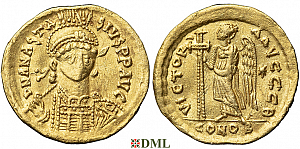 Солид, Византия, Anastase I (491-518) , м.д. Constantinople