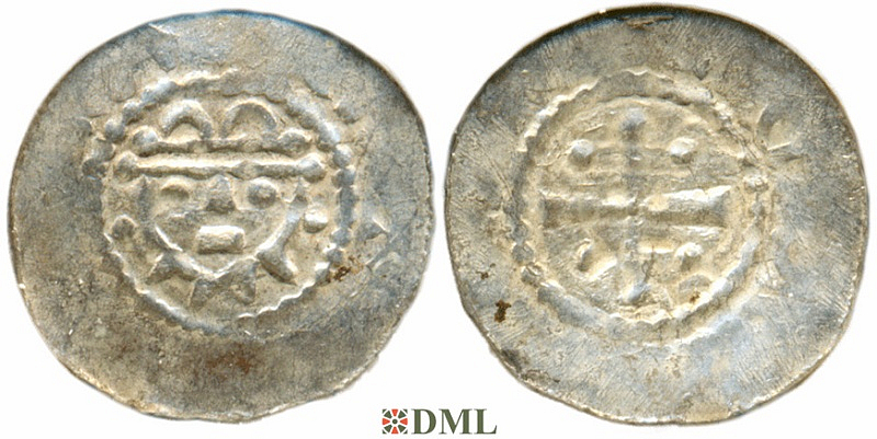 Денарий, Германия, Нижняя Лотарингия, Hermann (1059-1074), м.д. Jever, Dbg