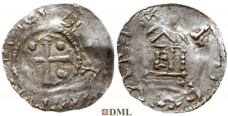 Денарий, Германия, Верхняя Лотарингия, Dietrich II (1006-1047), м.д. Metz, Dbg. 19