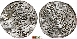 Денарий, Чехия, Богемия, Břetislav I (1034-1055), Šmerda 1996, 148a