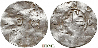 Денарий, Германия, Нижняя Лотарингия, Otto III (983-1002), м.д. Nijmegen-Tiel, Ilisch 2000, 8.9