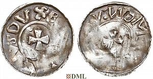 Денарий, Германия, Саксония, Bernhard I (973-1011), м.д. Bardowick, Dbg 587 