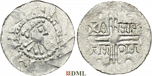 Денарий, Германия, Нижняя Лотарингия, Gf. Hermann (1020-1051), м.д. Emden, Dbg. 772