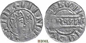 Денарий, Германия, Нижняя Лотарингия, Bruno III (1050-1057), м.д. Leeuwarden, Ilisch 2000, 21.14