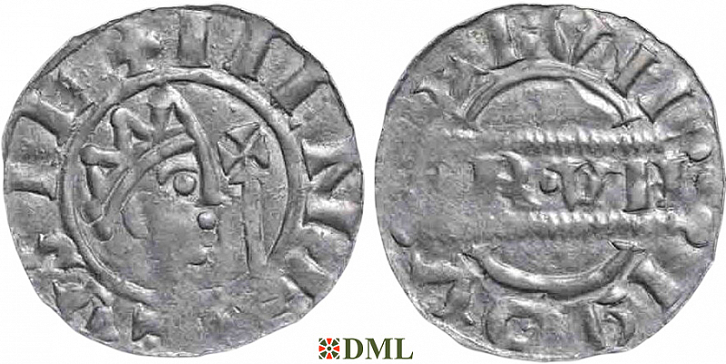 Денарий, Германия, Нижняя Лотарингия, Bruno III (1050-1057), м.д. Leeuwarden, Ilisch 2000, 21.14