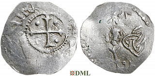 Денарий, Германия, Нижняя Лотарингия, Heinrich II (1002-1024), м.д. Koln, Dbg. 1176