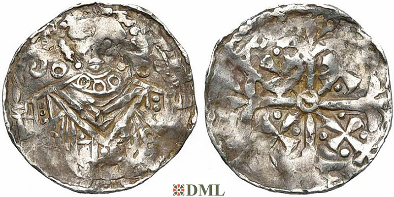 Денарий, Германия, Нижняя Лотарингия, B. Otbert (1091-1119), м.д. Luttich