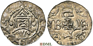 Денарий. Германия, Нижняя Лотарингия, Dirk IV (1039-1049), м.д. Rijnsburg, Ilisch 2000, 11.2