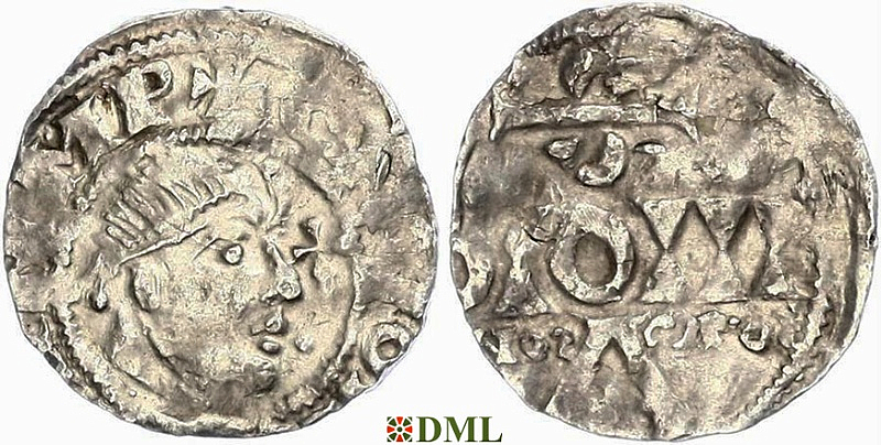 Денарий, Германия, Нижняя Лотарингия, Konrad II (1027-1039), м.д. Nijmegen-Tiel, Ilisch 2000, 8.18