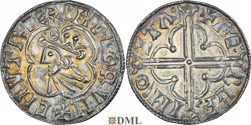 Денарий, Англия, Cnut (1016-1035), м.д. Stamford, монетарий , North 781