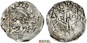 Денарий, Германия, Нижняя Лотарингия, Albert III (1064-1102), м.д. Namur, Ilisch 2014, 31.16