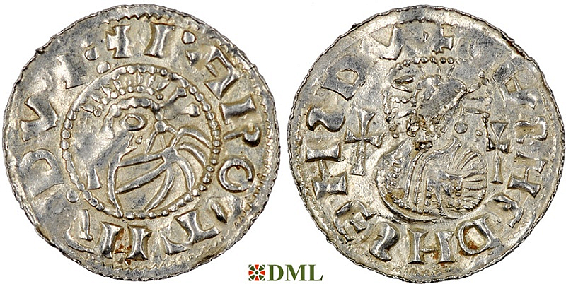 Денарий, Чехия, Богемия, Jaromir (1003-1034), м.д. Prague,  Šmerda 1996, 116a