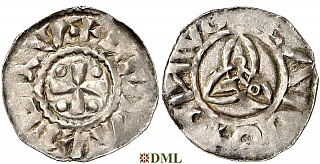 Денарий, Германия, Саксония, Thietmar (†1048), м.д. Luneburg, Dbg. 1291