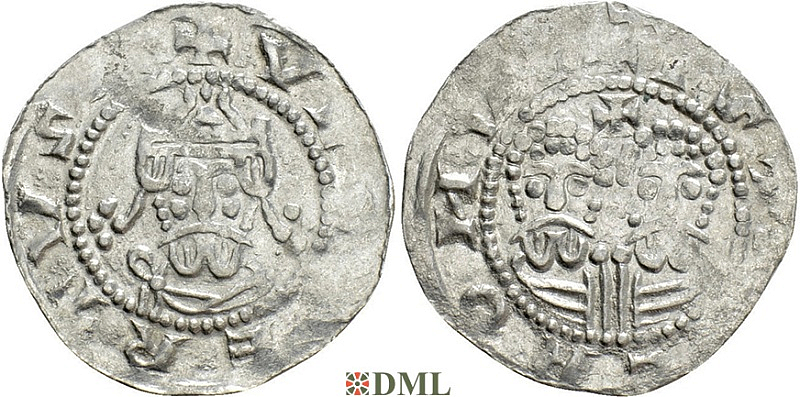 Денарий, Германия, Нижняя Лотарингия, Gf. Egbert II (1068-1090), м.д. Stavoren, Ilisch 2000, 22.1