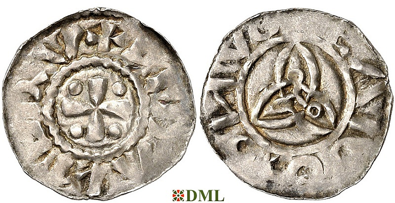 Денарий, Германия, Саксония, Thietmar (†1048), м.д. Luneburg, Dbg. 1291