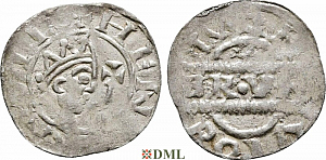 Денарий, Германия, Нижняя Лотарингия, Bruno III (1050-1057), м.д. Leeuwarden, Ilisch 2000, 21.14