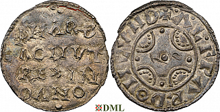 Денарий, Дания, Hardeknut (1035-1042), м.д. Lund, Hbg. 2