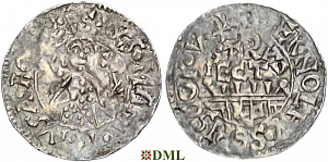 Денарий, Германия, Нижняя Лотарингия, Bernold (1027-1054), м.д. Utrecht, Ilisch 2000, 10.4