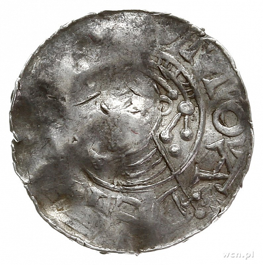 Денарий, Германия, Саксония, Otto III (983-1002), м.д. Goslar, Dbg. 1164