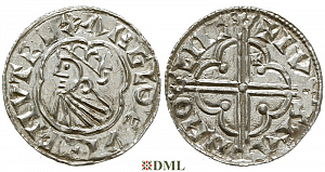 Денарий, Англия, Cnut (1016-1035), м.д. Lincoln, монетарий Iustein, North 781