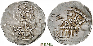 Денарий, Германия, Франкония, Heinrich III (1039-1056), Bardo (1031-1051), м.д. Mainz, Dbg. 805