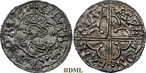 Денарий, Англия, Cnut (1016-1035), м.д. Cadbury, монетарий Swet, North 781