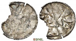 Денарий, Германия, Саксония, Anonymous bishop, Sachesnpfennig, Kilger 2000, KN 4