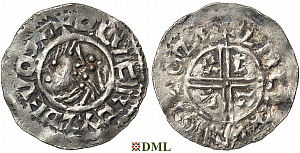 Денарий, Швеция, Olaf Skötkonung (995-1021), м.д. Sigtuna, Malmer -:-