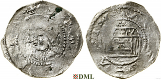 Денарий, Германия, Швабия, Anonymous bishop, м.д. Augsburg, Hahn 1976, .