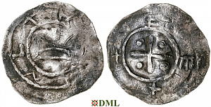 Денарий, Польша, Mieszko II (1013-1025)