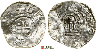 Обол, Германия, Верхняя Лотарингия, Dietrich II (1005-1046), м.д. Epinal, Dbg. 1407