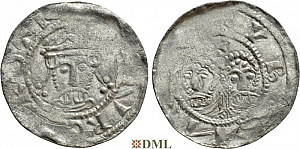 Денарий, Германия, Саксония, Heinrich III (1046-1056), м.д. Goslar, Dbg. 667