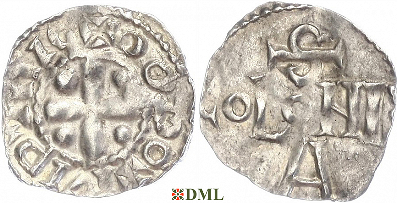 Денарий, Германия, Саксония, Anonymous bishop, м.д. Soest, Dbg. 